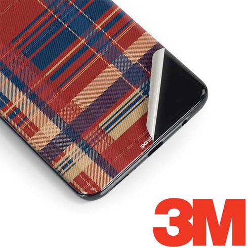 Red and Blue Plaid Galaxy S9 Skin